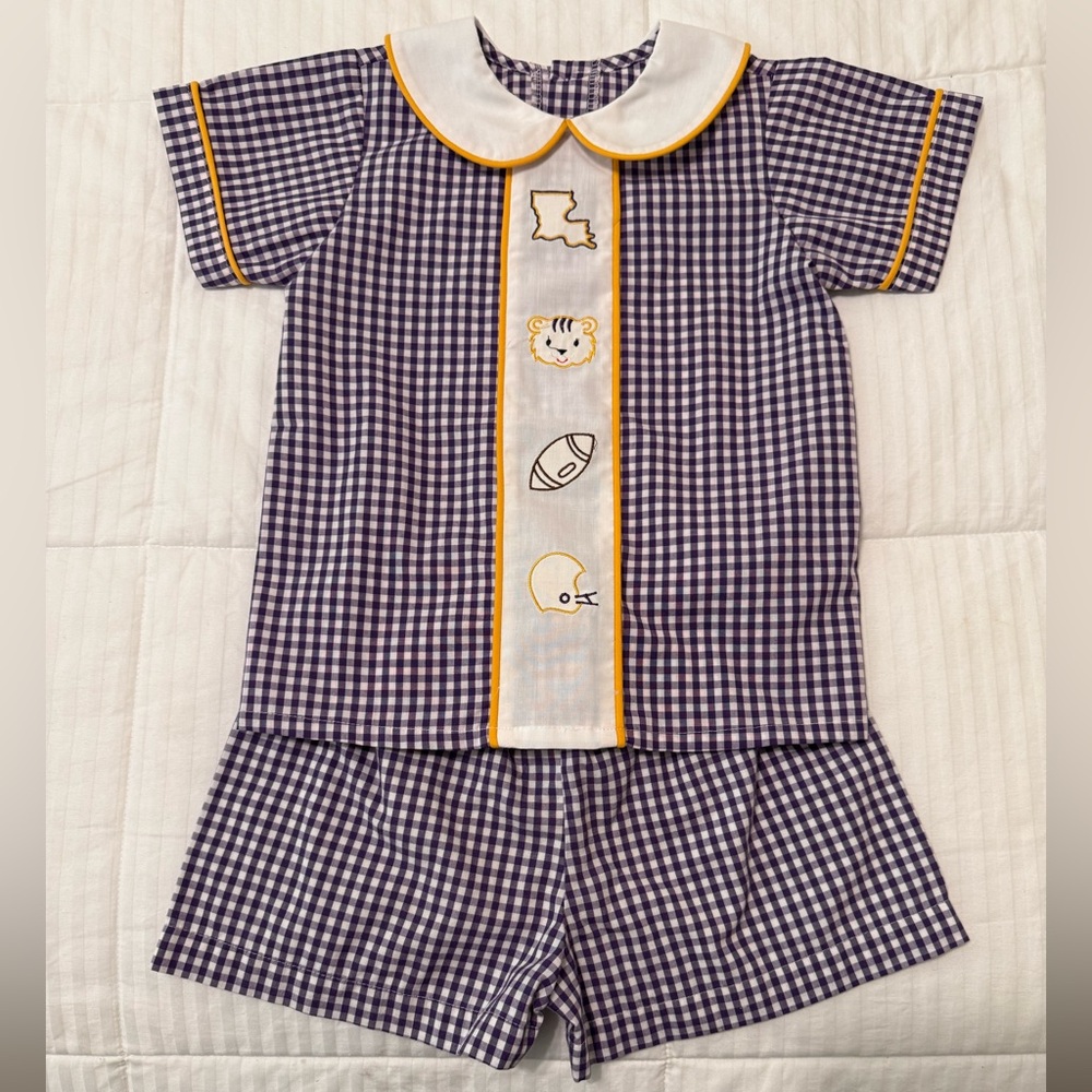 NWOT Toddler Boy LSU Game Day Outfit! Sz 2T.